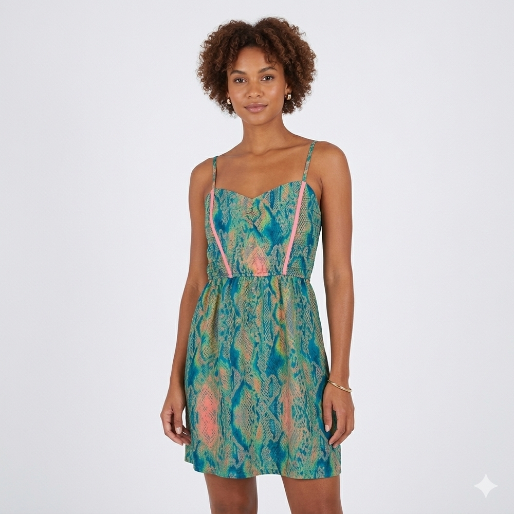 Hurley Snakeskin Print Mini Dress - Size Small - EUC